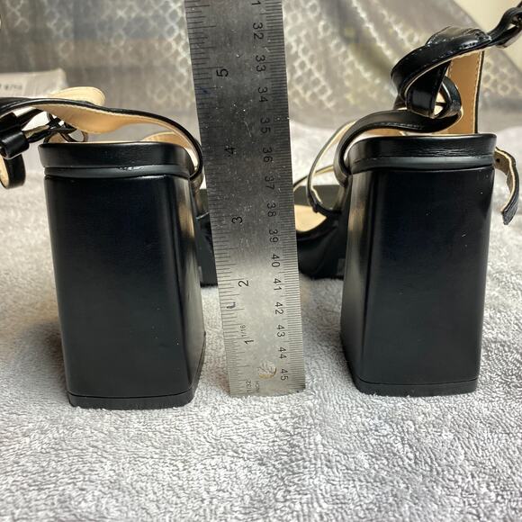 Dream Pairs Strappy Sandals Womens 6 Black Platform Block Heel Partycore - Picture 5 of 9